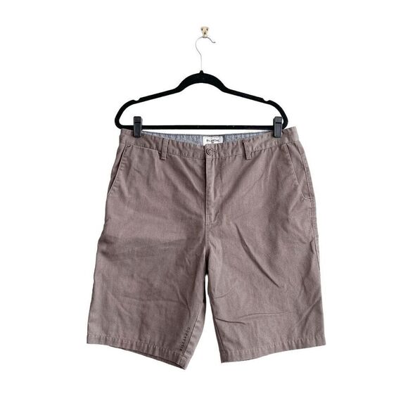 Billabong Mens Shorts Zip Up Flat Front Closure Casual Chino Brown Size 36 - Picture 1 of 7